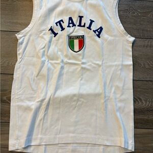 White Italy Tank Top